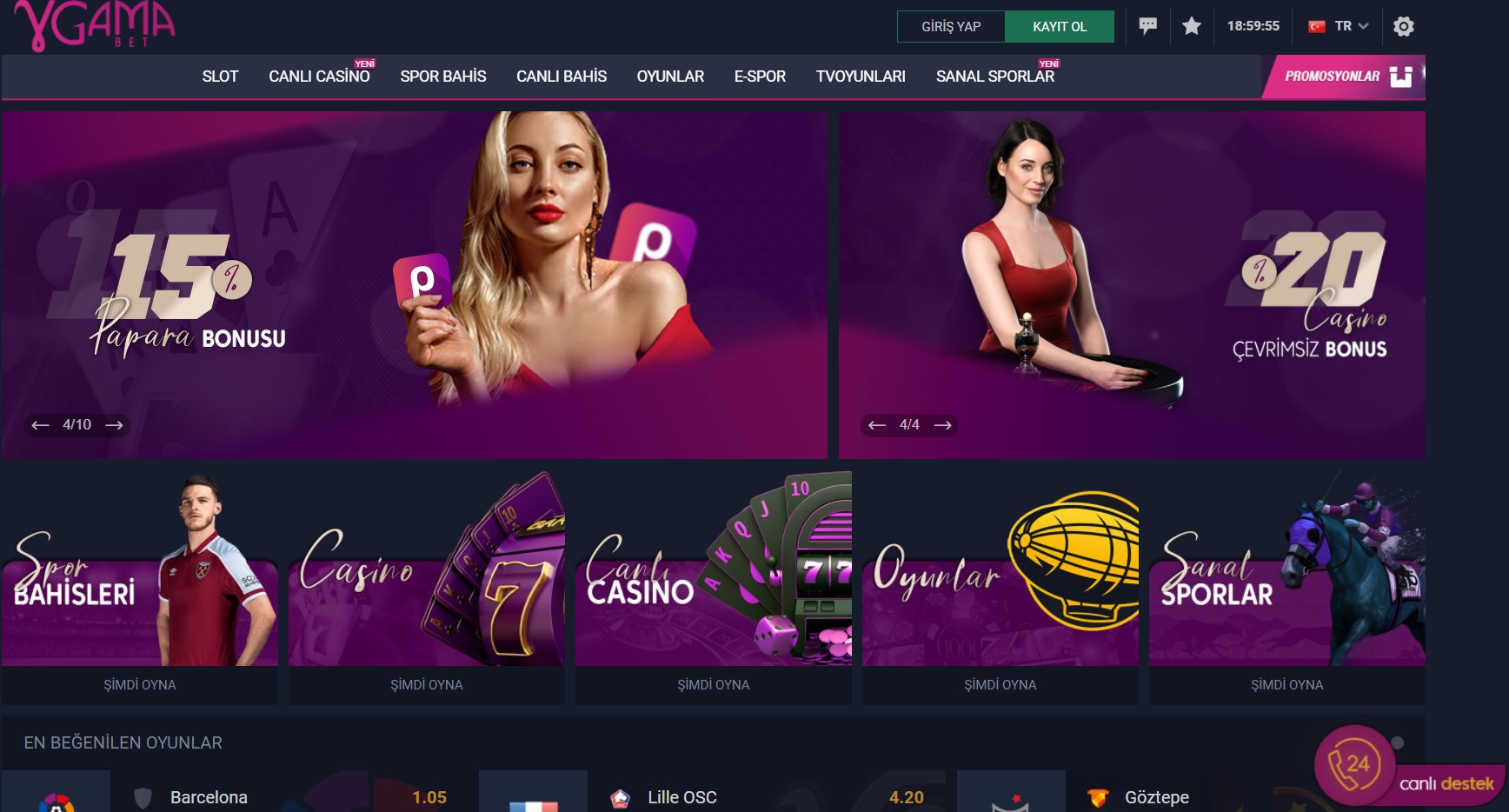 Gamabet casino oyunları yüksek kazanç sağlar