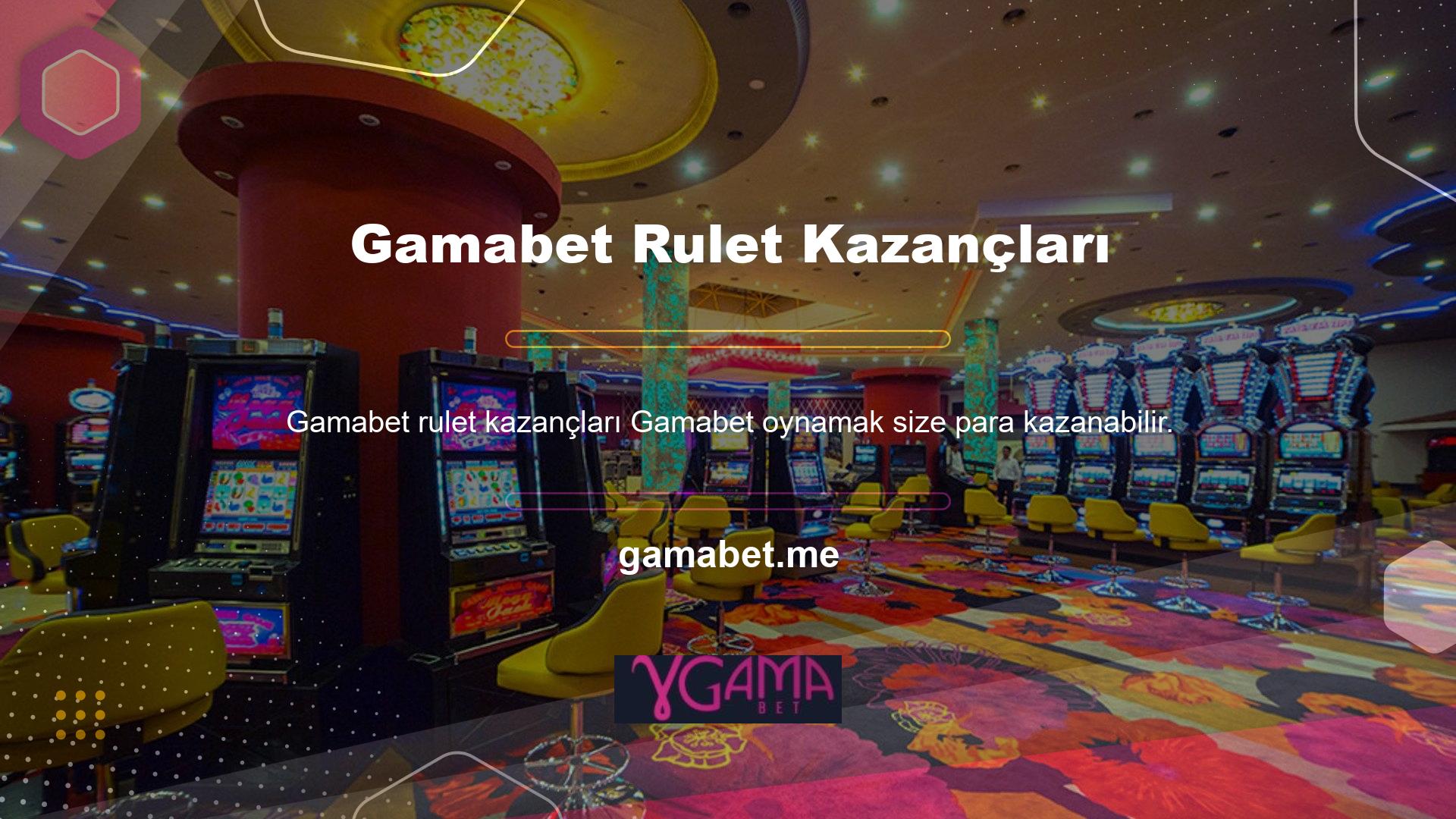 Gamabet rulet üzerine bahis yapmak için iyi bir yerdir, ancak rulet tekerlekleri her yerde yavaştır